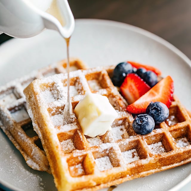 Light and Crispy Belgian Waffles