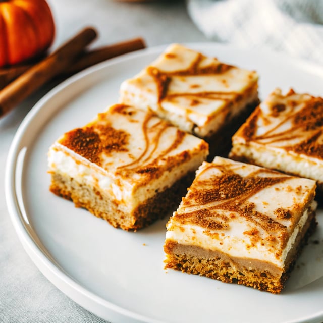 Maple Pumpkin Cheesecake Bars