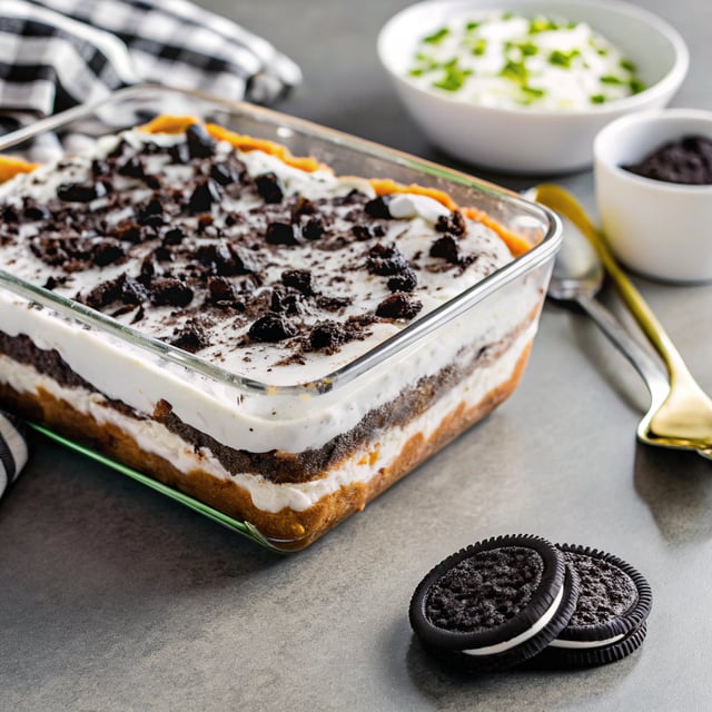 No Bake Heavenly Oreo Dessert