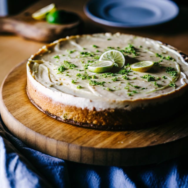 No Bake Key Lime Cheesecake