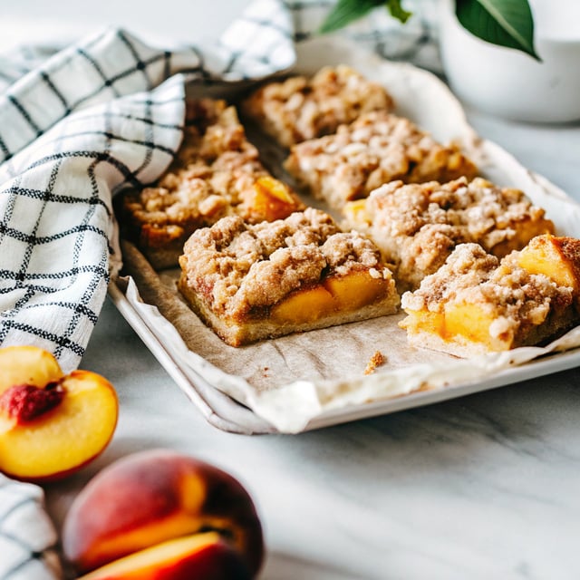 Peach Crumb Bars