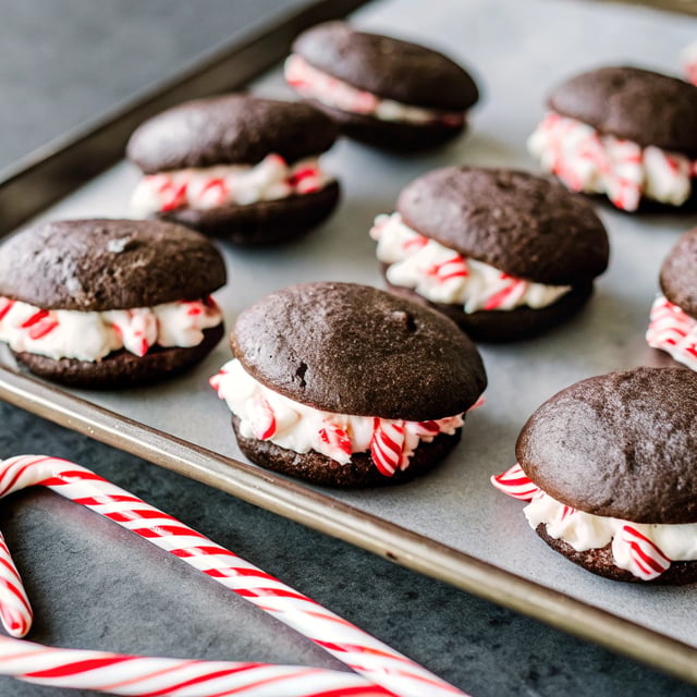 Peppermint Whoopie Pies