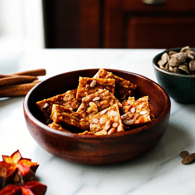 Pumpkin Seed Brittle with Vanilla Bean and Cardamom