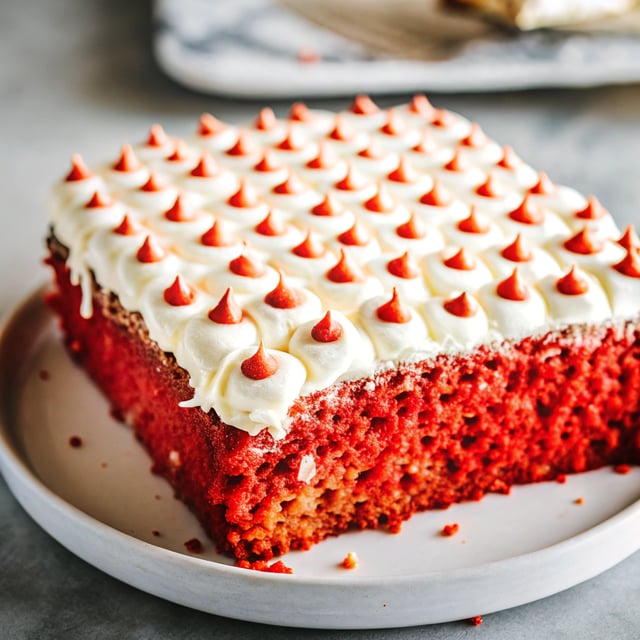 Red Velvet Poke Cake