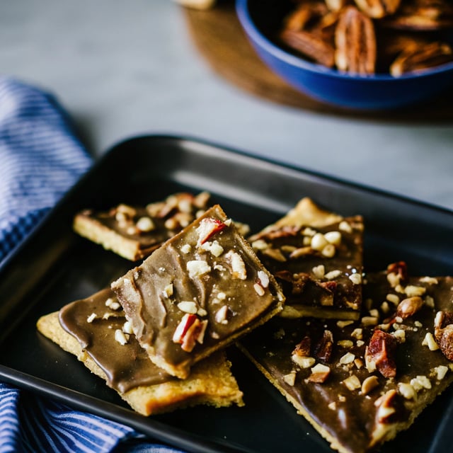 Saltine Toffee Candy with Pecans