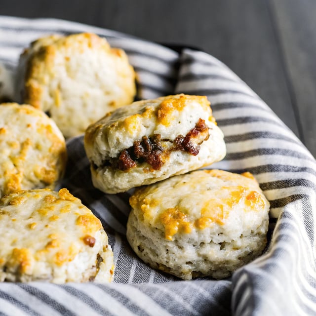 Sausage-Cheddar Biscuits