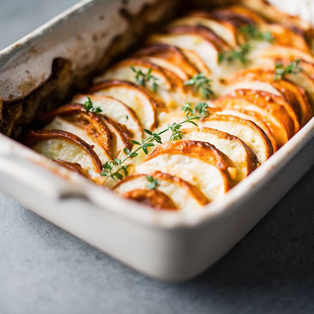 Sweet Potato Gratin with Gruyère