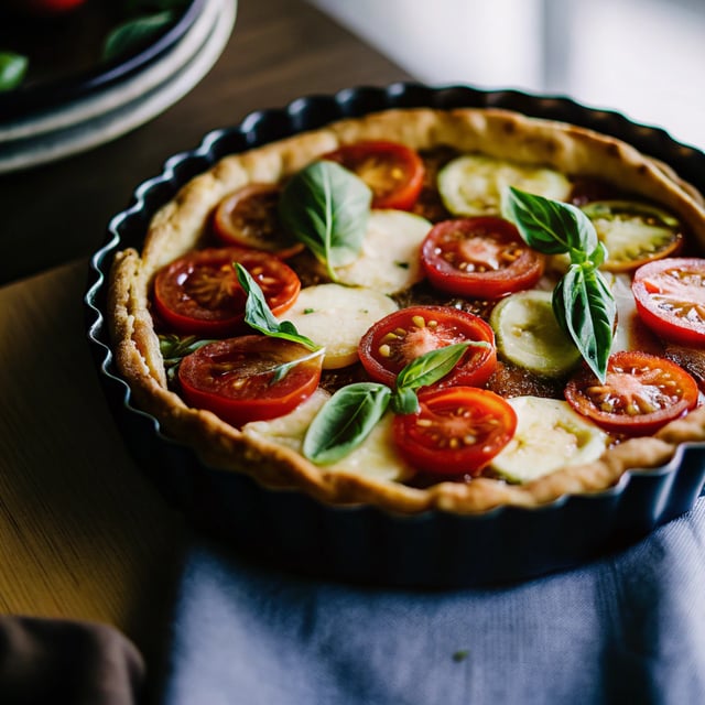 Tomato Mozzarella Tart