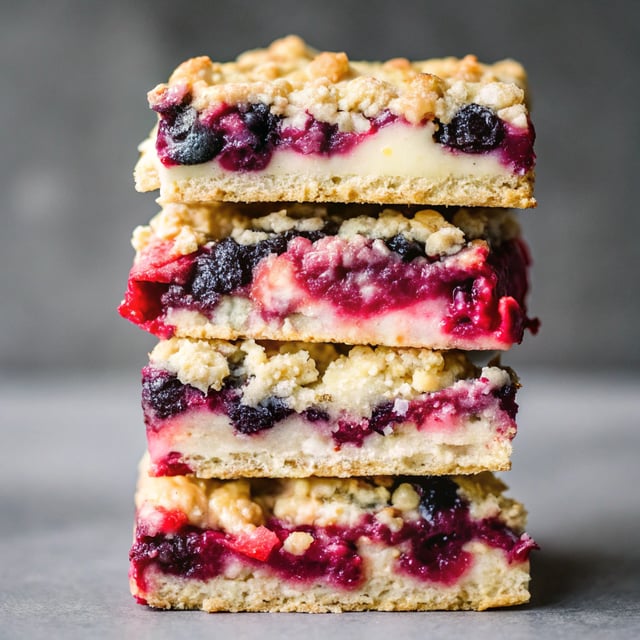Brown Sugar Berry Crumble Bars