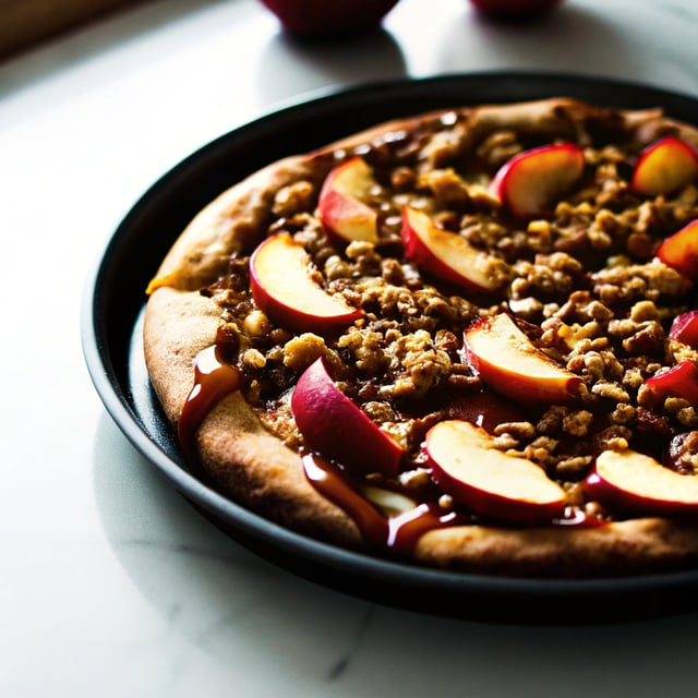 Caramel Apple Dessert Pizza