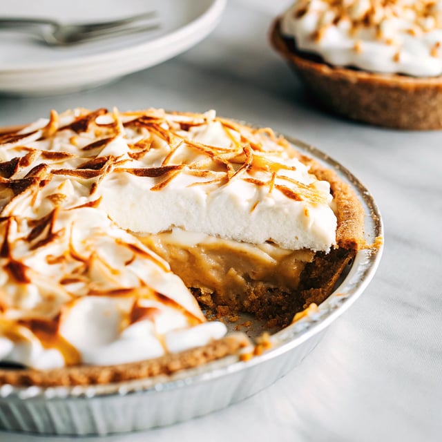 Caramel Coconut Cream Pie