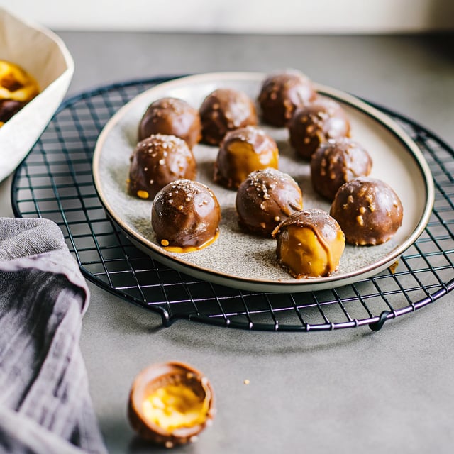 Caramel Filled Nutella Truffles