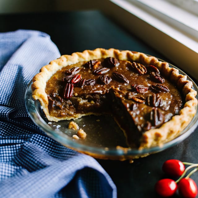Chocolate Bourbon Pecan Pie