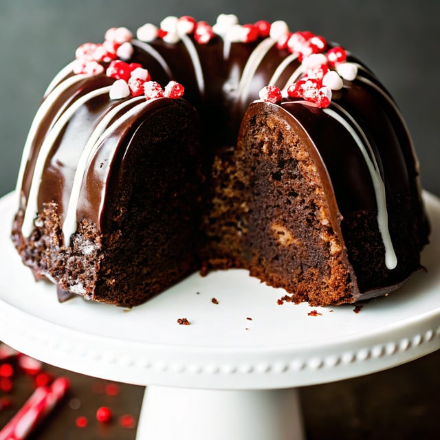Chocolate Peppermint Bundt Cake