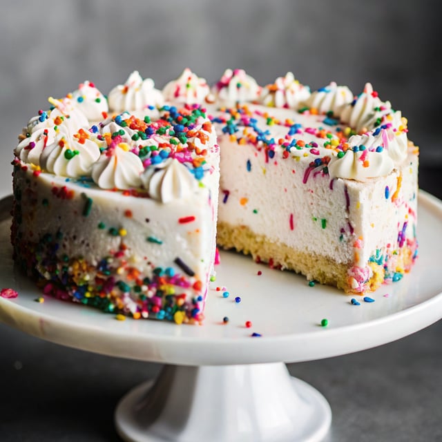 Confetti Birthday Cake Cheesecake