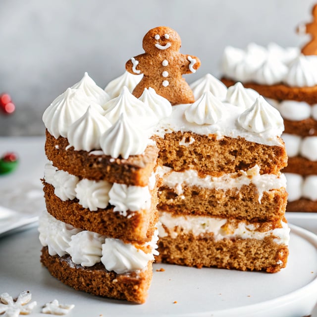 Gingerbread Cake with Coconut Cream Cheese Frosting