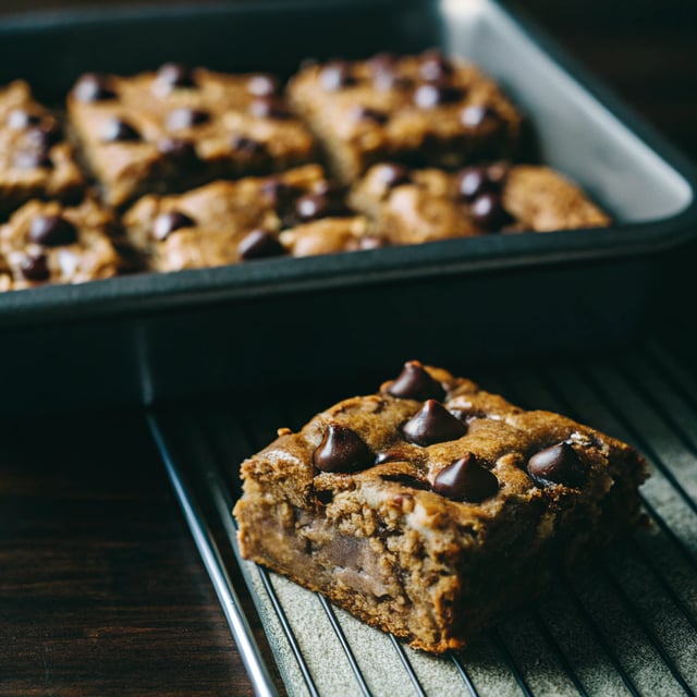 Gingerbread Chocolate Chip Cookie Bars