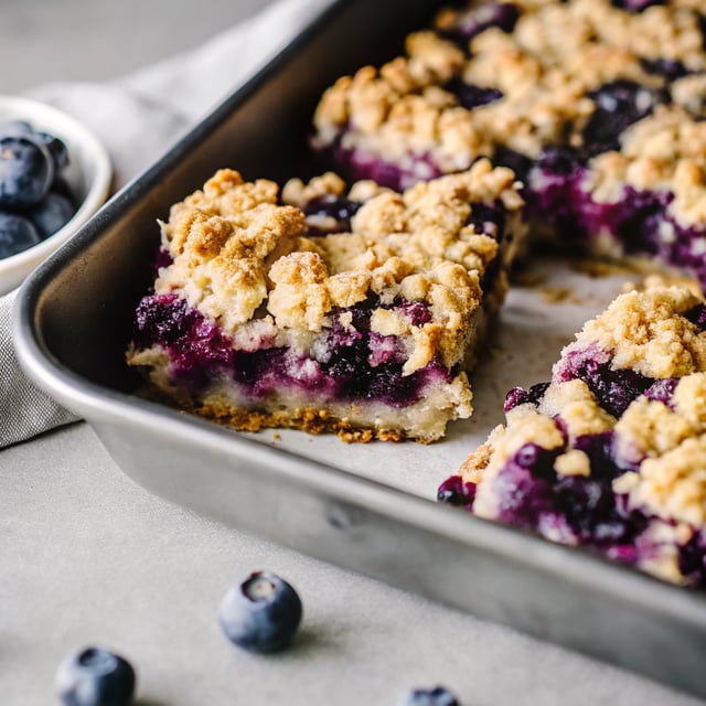 Healthy Blueberry Crumble Bars
