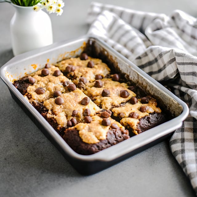 Healthy Brownie Cookie Dough Bars