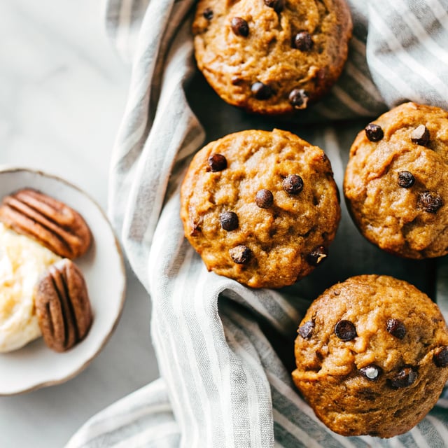 Healthy Sweet Potato Muffins with Maple Pecan Butter