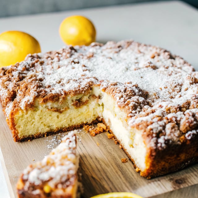 Lemon Cream Cheese Coffee Cake