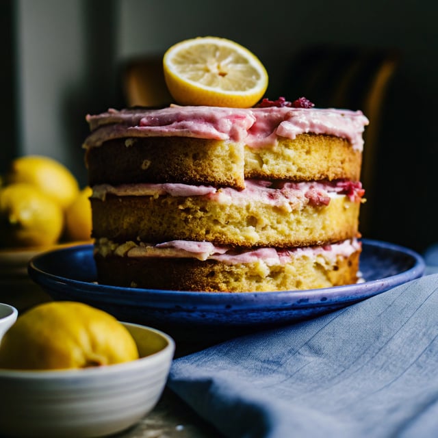 Lemon Raspberry Cake