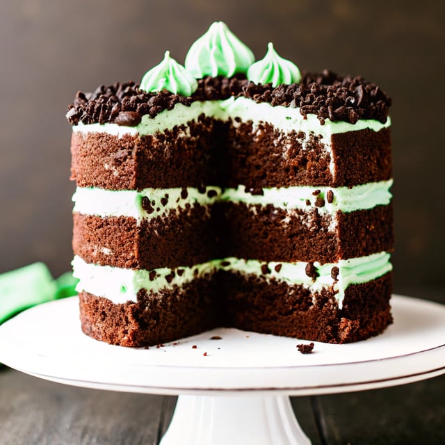 Mint Chocolate Chip Cake