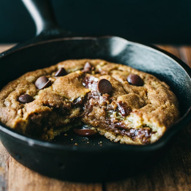 Nutella Stuffed Deep Dish Cookie