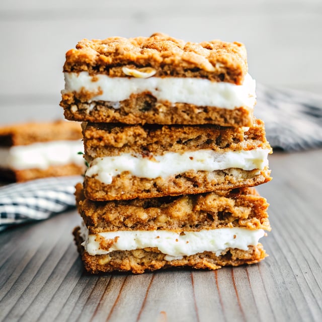 Oatmeal Cream Pie Cookie Bars