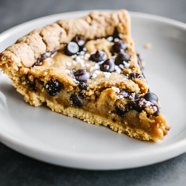 Peanut Butter Chocolate Chip Cookie Pie