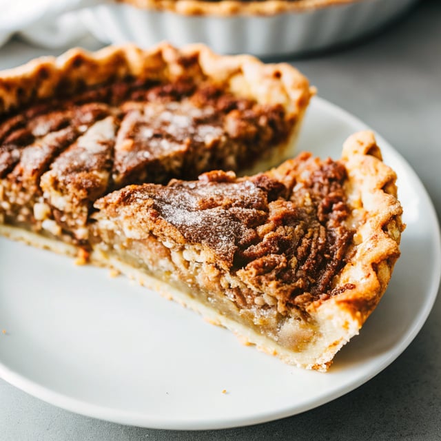 Pecan Crusted Cinnamon Pie