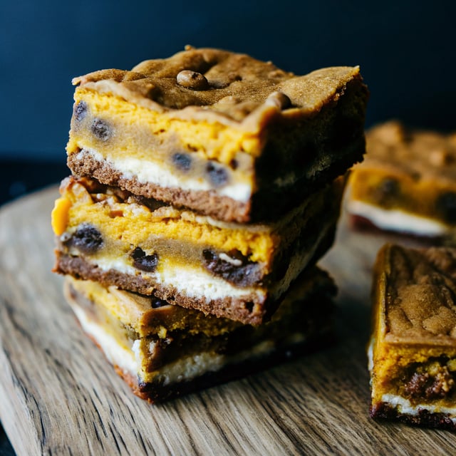 Pumpkin Pie Chocolate Chip Cookie Bars