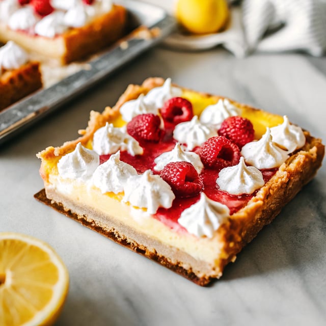 Raspberry Lemon Cheesecake Bars