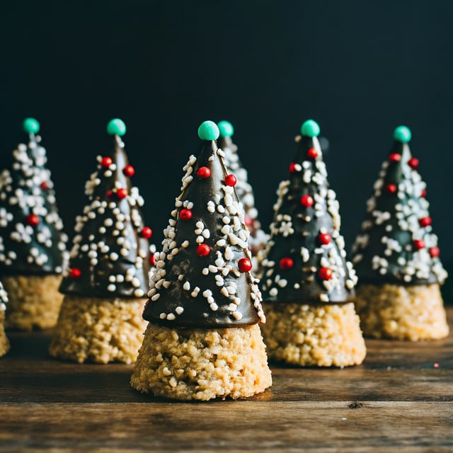 Salted Peanut Butter Christmas Trees