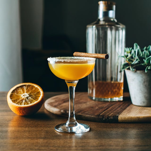 Smoky Spiced Orange Cocktail