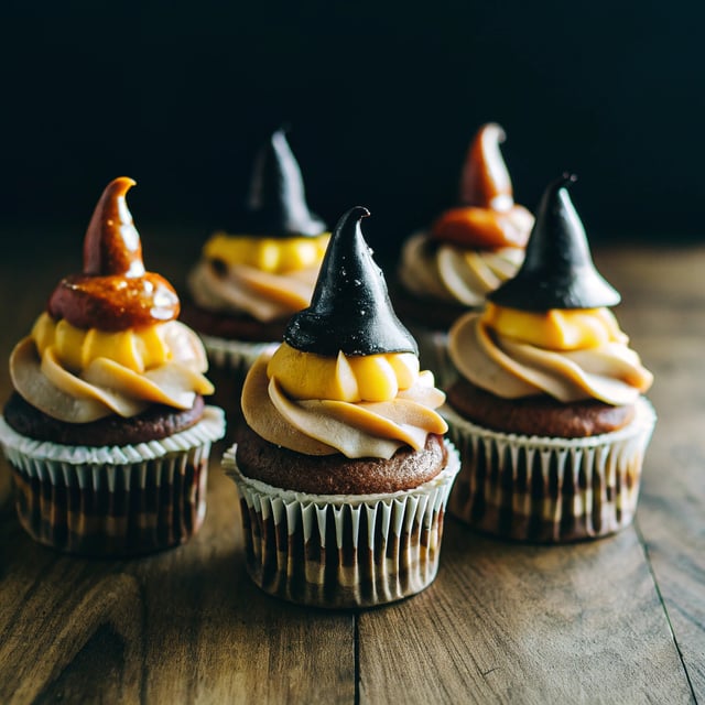 Sorting Hat Butterbeer Cupcakes