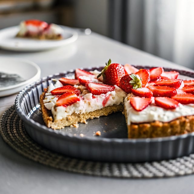 Strawberry Pretzel Dessert Tart