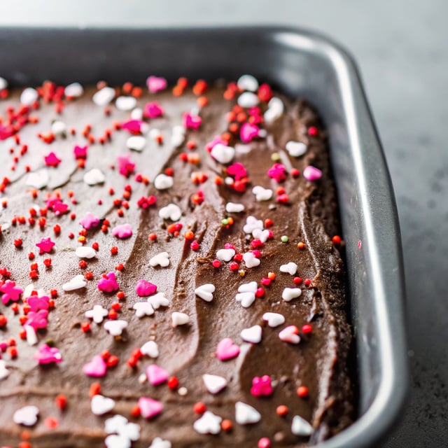 Valentine’s Day Chocolate Sheet Cake