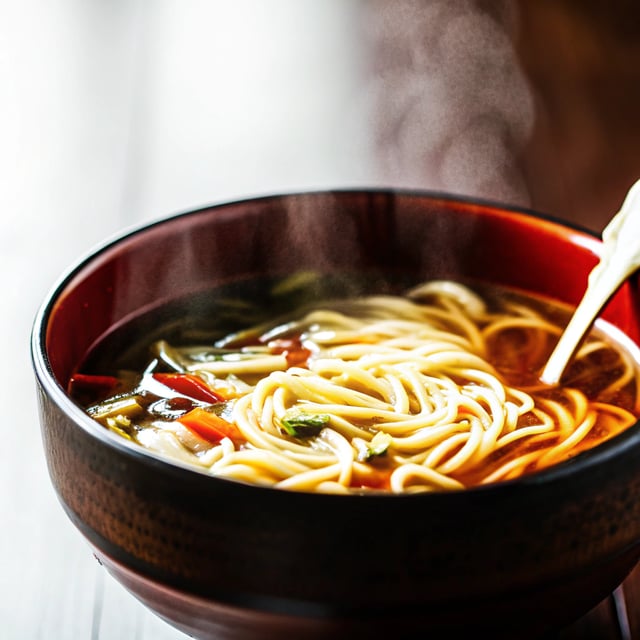 Schnelle Nudelsuppe
