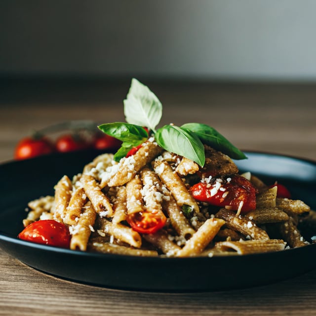 Pasta with Sun-Dried Tomato and Red Pepper Pesto (Pestosino Calabrese)