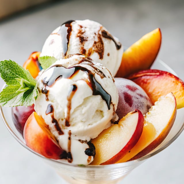 Balsamic Stone Fruit Sundae