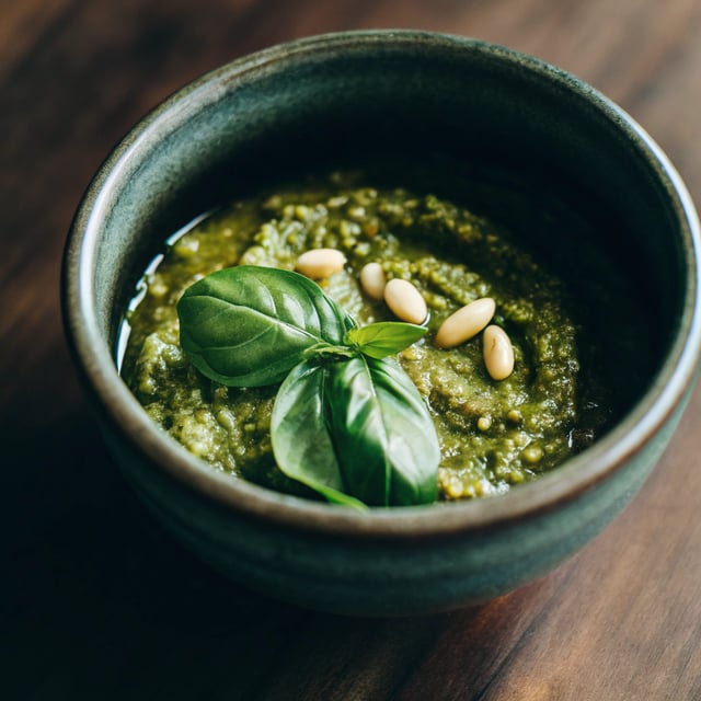 Basil Pesto Salad Dressing
