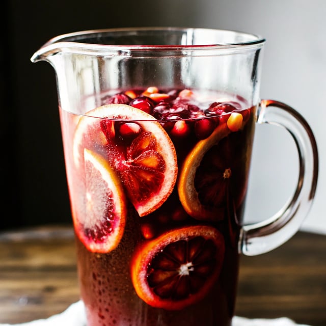 Blood Orange and Pomegranate Sparkling Sangria