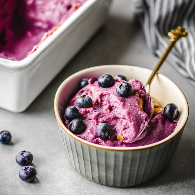 Blueberry Frozen Yogurt