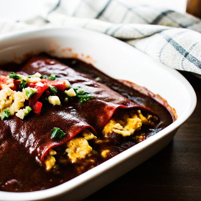 Breakfast Enchiladas with Roasted Poblano Sauce