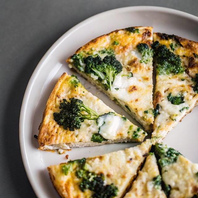 Broccoli, Cheddar & Spinach Frittata