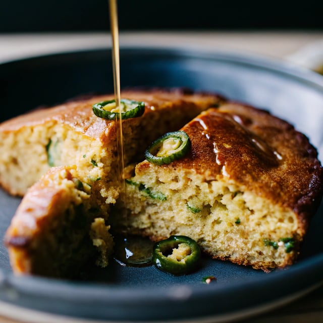 Brown Butter, Honey and Jalapeño Skillet Cornbread