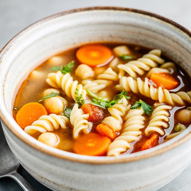 Chickpea Noodle Soup