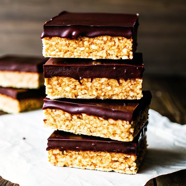 Chocolate Peanut Butter Crispy Bars