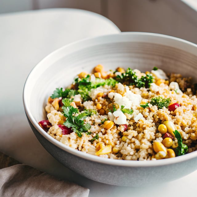 Coconut Quinoa and Kale with Tropical Pesto